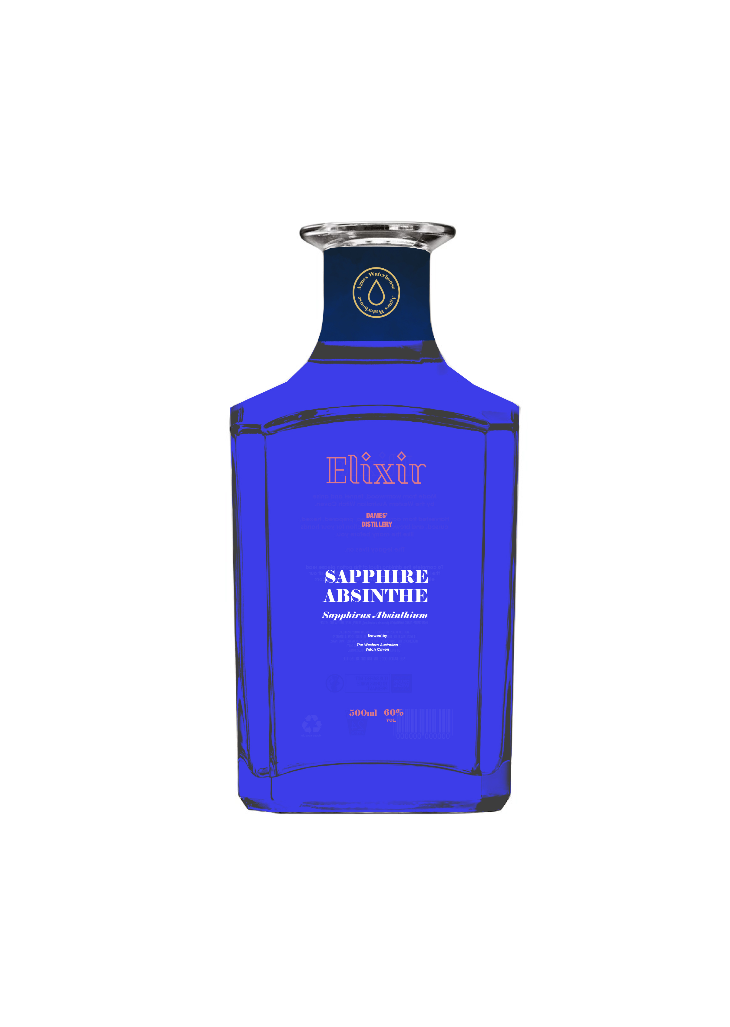 Sapphire Absinthe Bottle